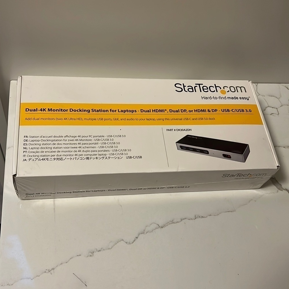 New StarTech Dual-4K Monitor Docking Station USB C/3.0 DK30A2DH - New Sealed